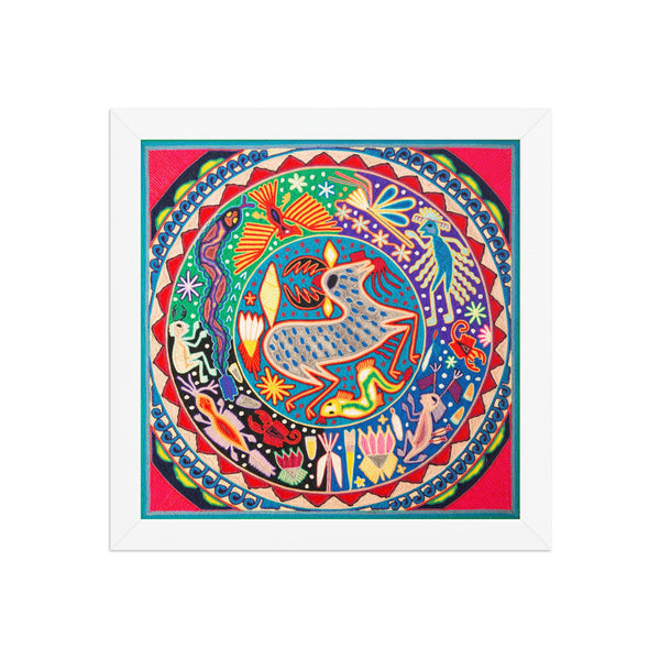 Huichol Yarn Painting Print • L - 149 - Huichol Arts