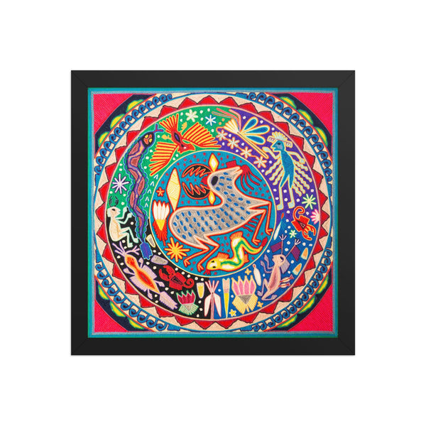 Huichol Yarn Painting Print • L - 149 - Huichol Arts