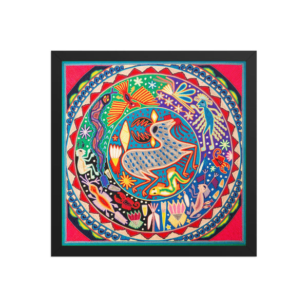 Huichol Yarn Painting Print • L - 149 - Huichol Arts