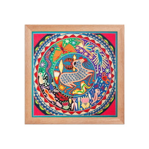 Huichol Yarn Painting Print • L - 149 - Huichol Arts