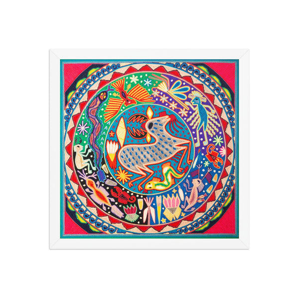 Huichol Yarn Painting Print • L - 149 - Huichol Arts