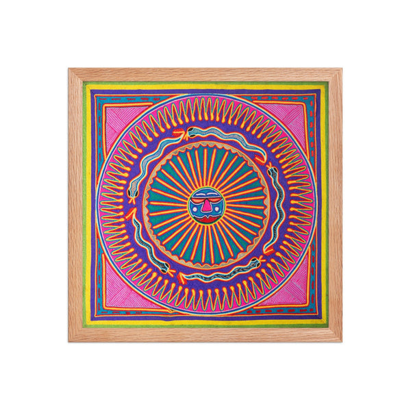 Huichol Yarn Painting Print • L - 151 - Huichol Arts