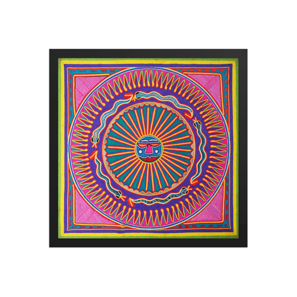 Huichol Yarn Painting Print • L - 151 - Huichol Arts