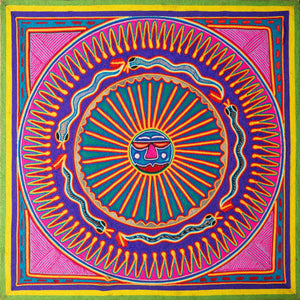 Huichol Yarn Painting Print • L - 151 - Huichol Arts