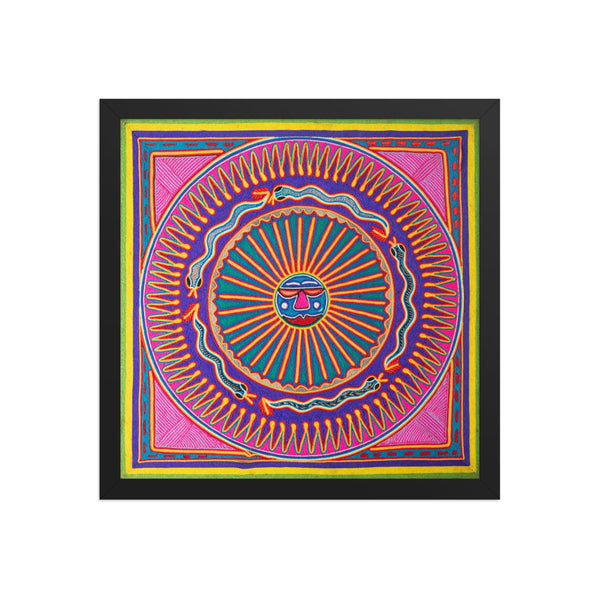 Huichol Yarn Painting Print • L - 151 - Huichol Arts