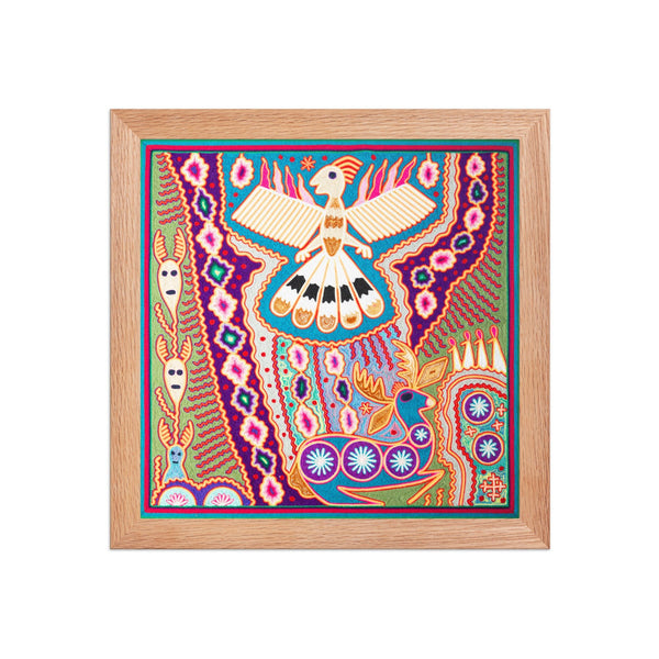Huichol Yarn Painting Print • L - 152 - Huichol Arts