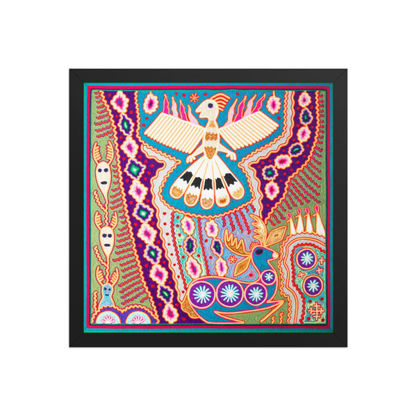 Huichol Yarn Painting Print • L - 152 - Huichol Arts