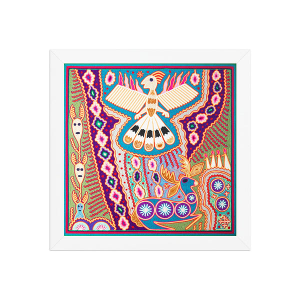 Huichol Yarn Painting Print • L - 152 - Huichol Arts