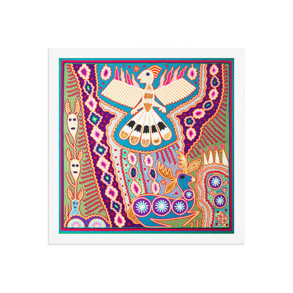Huichol Yarn Painting Print • L - 152 - Huichol Arts