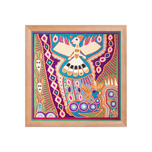 Huichol Yarn Painting Print • L - 152 - Huichol Arts