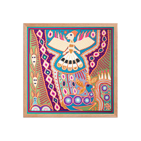 Huichol Yarn Painting Print • L - 152 - Huichol Arts
