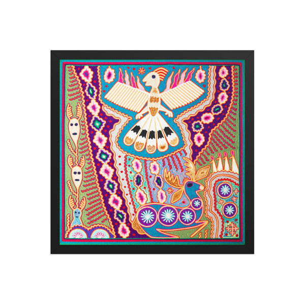 Huichol Yarn Painting Print • L - 152 - Huichol Arts