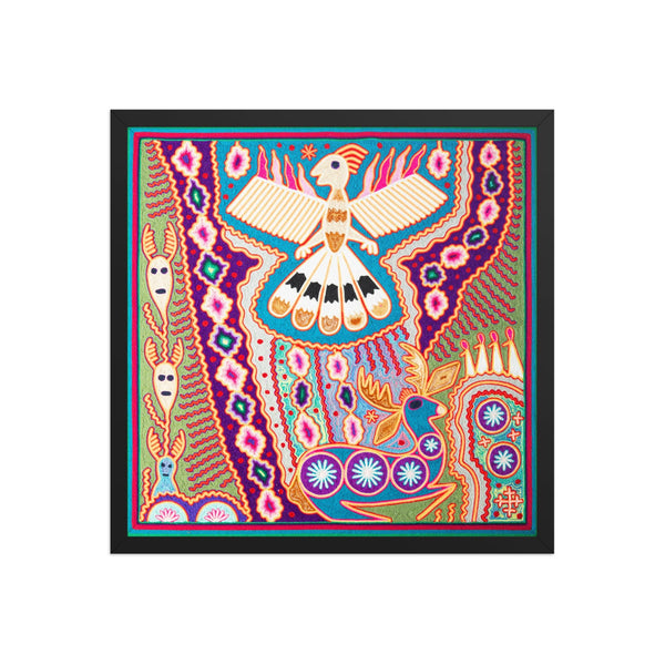 Huichol Yarn Painting Print • L - 152 - Huichol Arts