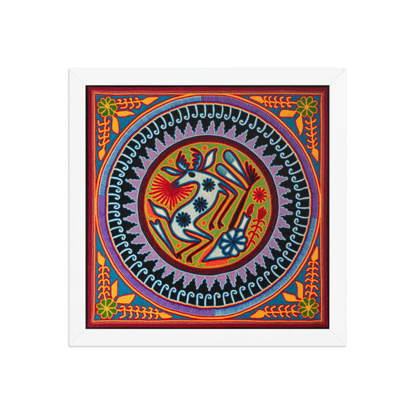Huichol Yarn Painting Print • L - 153 - Huichol Arts