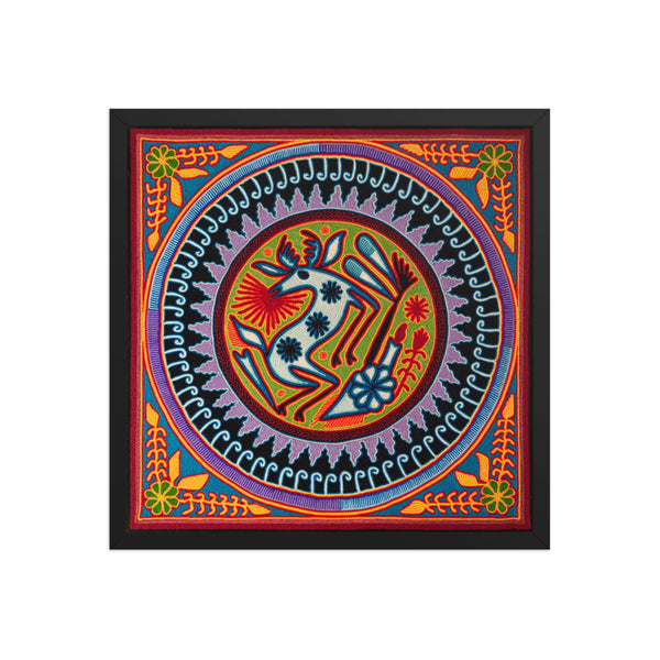 Huichol Yarn Painting Print • L - 153 - Huichol Arts