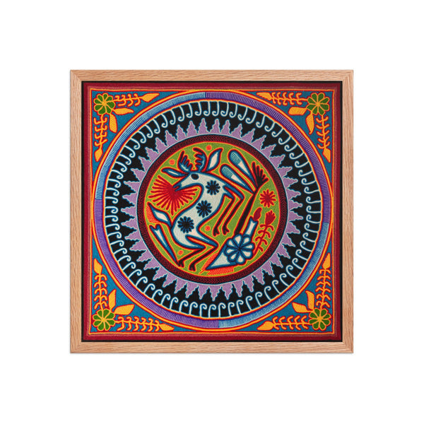 Huichol Yarn Painting Print • L - 153 - Huichol Arts