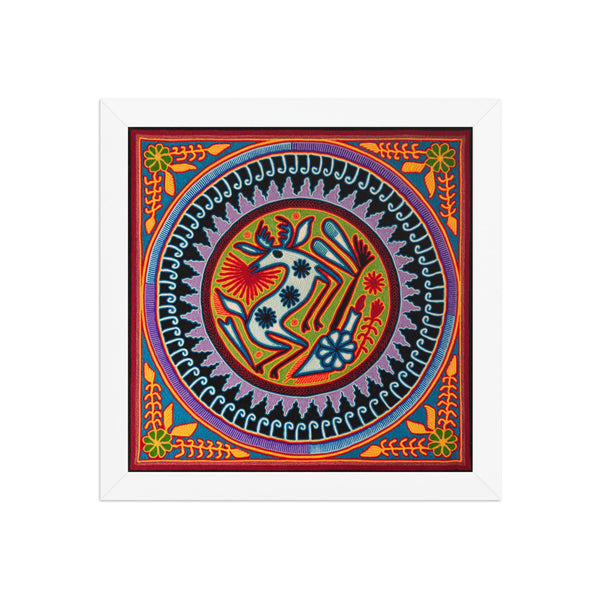 Huichol Yarn Painting Print • L - 153 - Huichol Arts
