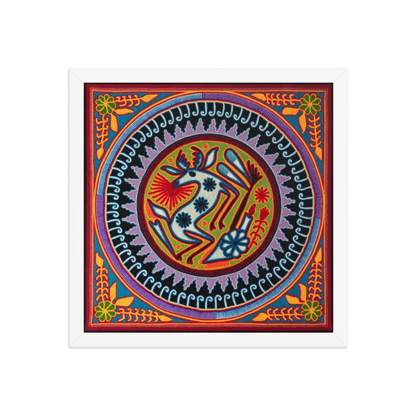 Huichol Yarn Painting Print • L - 153 - Huichol Arts