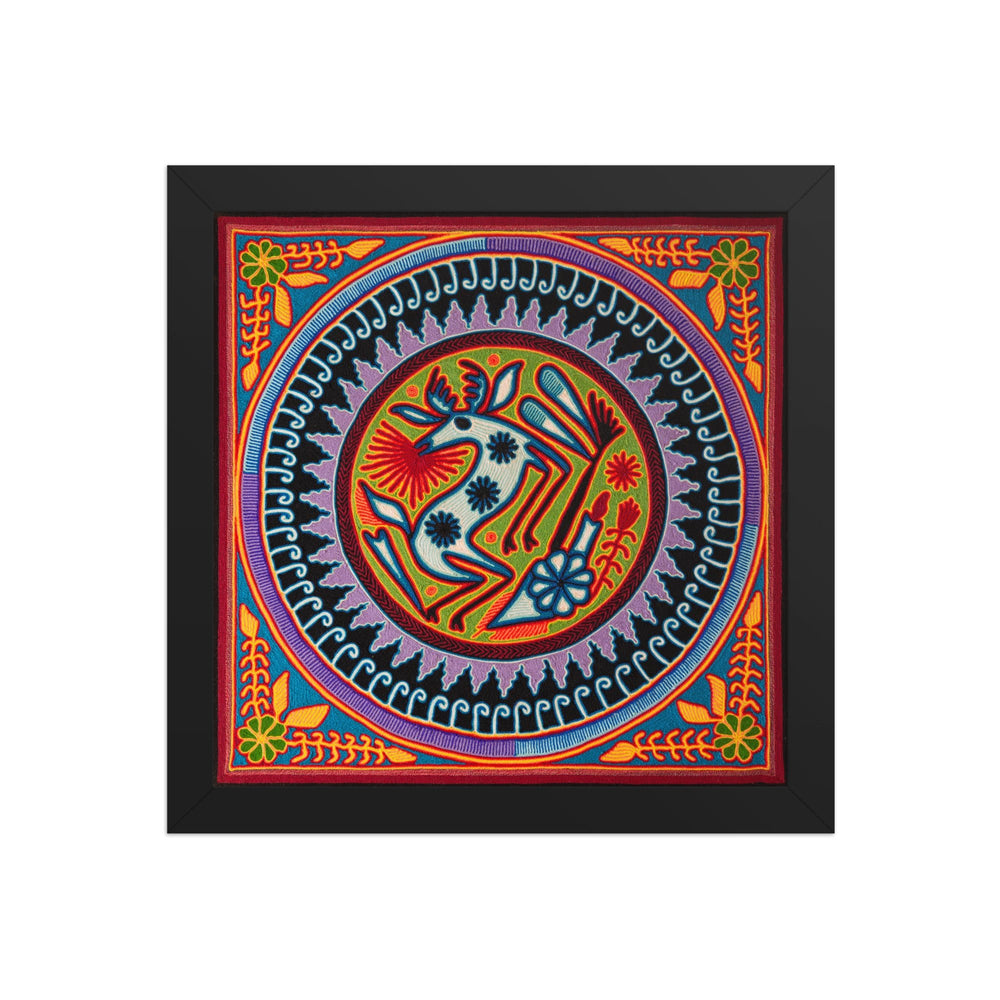 Huichol Yarn Painting Print • L - 153 - Huichol Arts