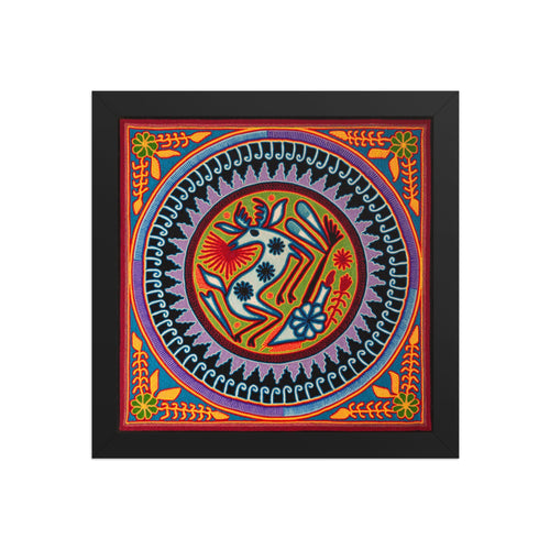Huichol Yarn Painting Print • L - 153 - Huichol Arts