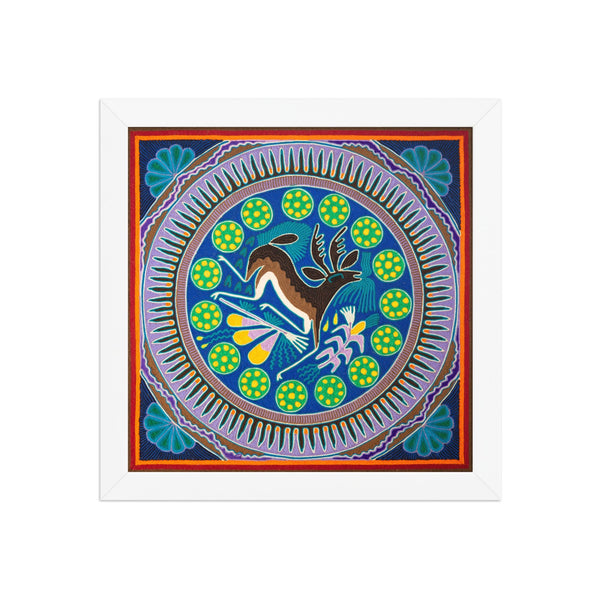 Huichol Yarn Painting Print • L - 154 - Huichol Arts