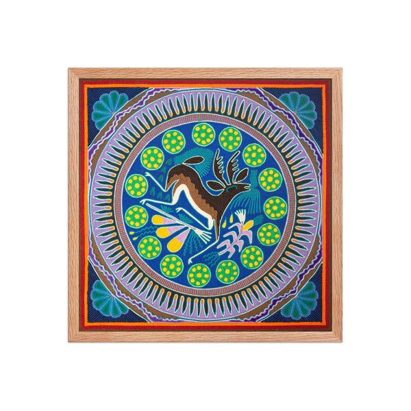 Huichol Yarn Painting Print • L - 154 - Huichol Arts