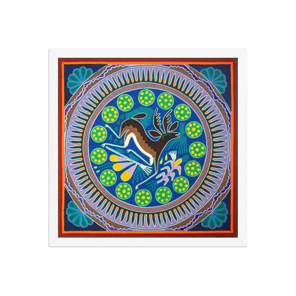 Huichol Yarn Painting Print • L - 154 - Huichol Arts