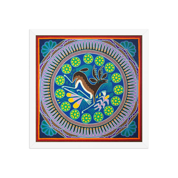 Huichol Yarn Painting Print • L - 154 - Huichol Arts