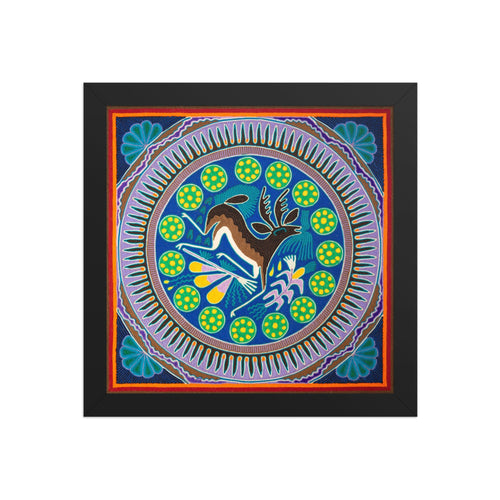 Huichol Yarn Painting Print • L - 154 - Huichol Arts