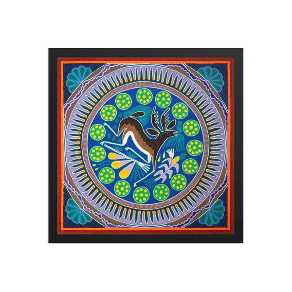 Huichol Yarn Painting Print • L - 154 - Huichol Arts