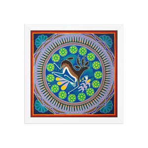 Huichol Yarn Painting Print • L - 154 - Huichol Arts