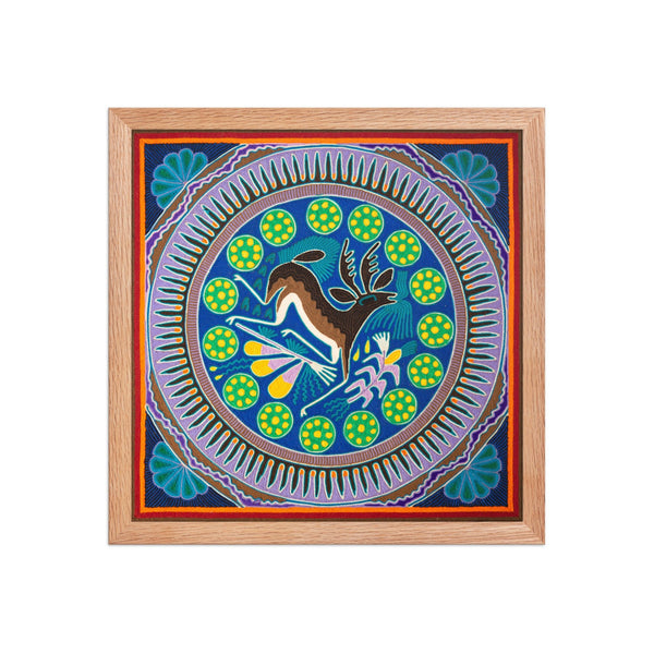 Huichol Yarn Painting Print • L - 154 - Huichol Arts