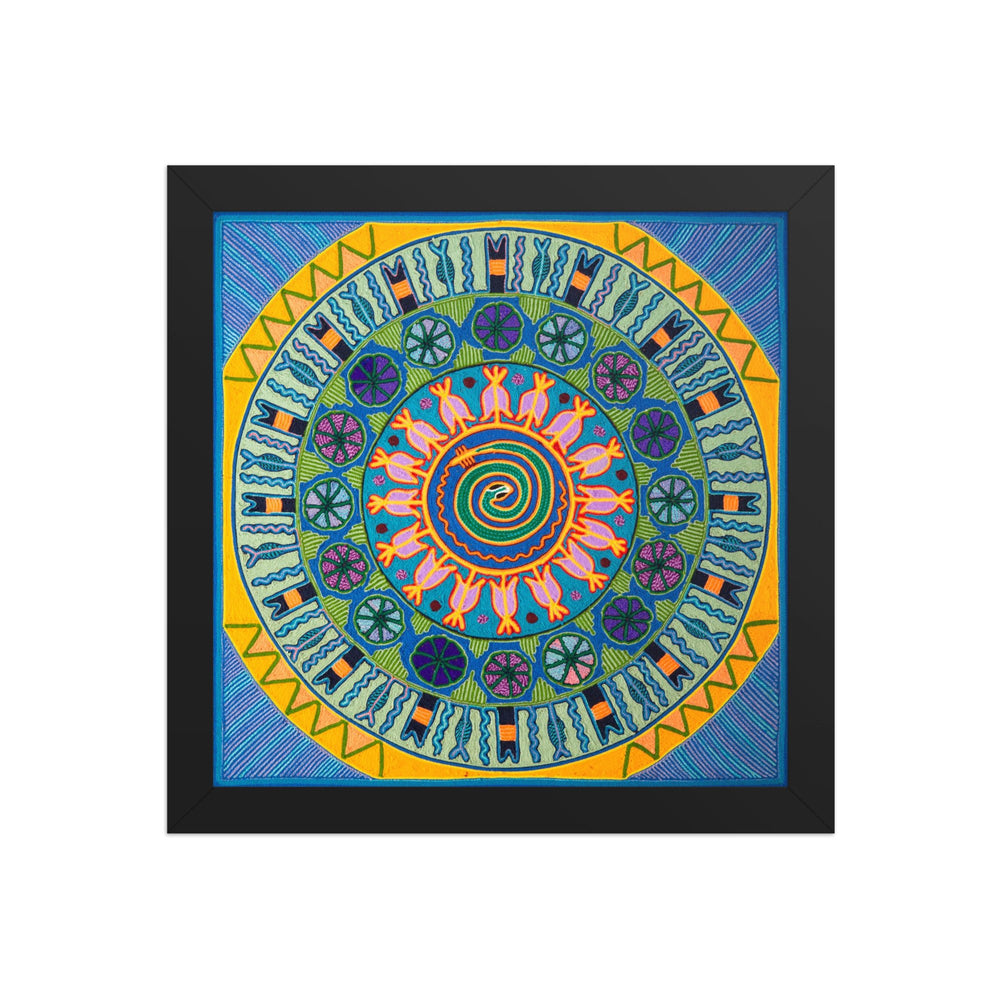 Huichol Yarn Painting Print • L - 155 - Huichol Arts