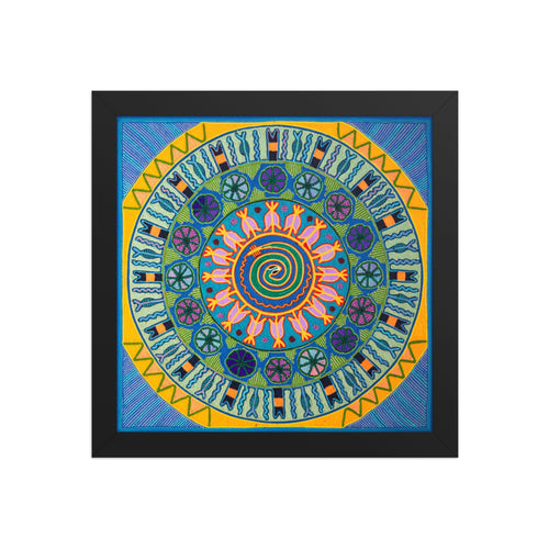 Huichol Yarn Painting Print • L - 155 - Huichol Arts