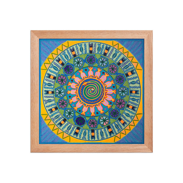Huichol Yarn Painting Print • L - 155 - Huichol Arts
