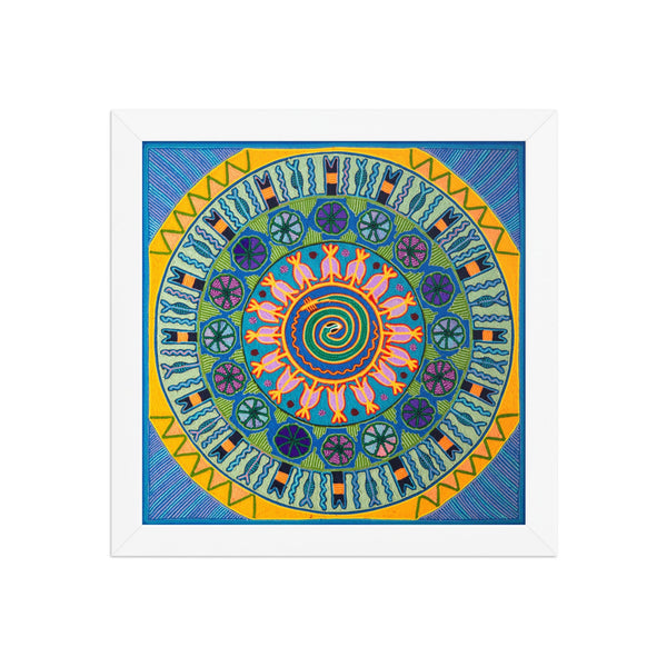 Huichol Yarn Painting Print • L - 155 - Huichol Arts