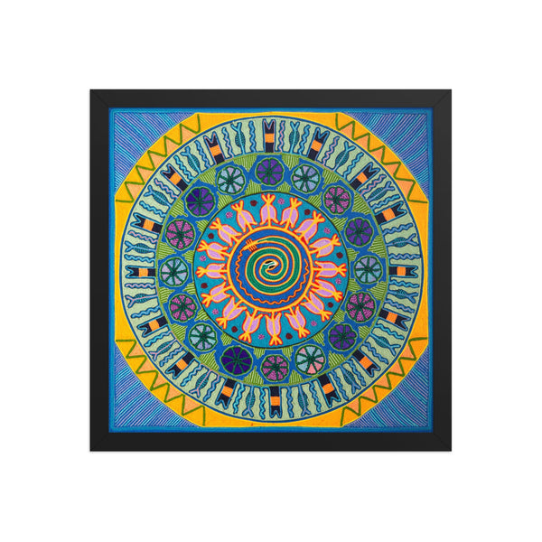 Huichol Yarn Painting Print • L - 155 - Huichol Arts