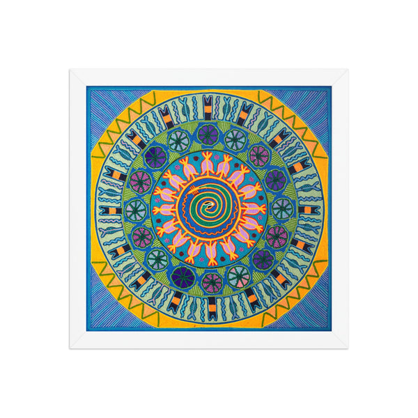 Huichol Yarn Painting Print • L - 155 - Huichol Arts