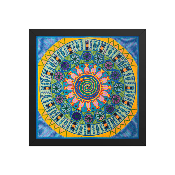Huichol Yarn Painting Print • L - 155 - Huichol Arts