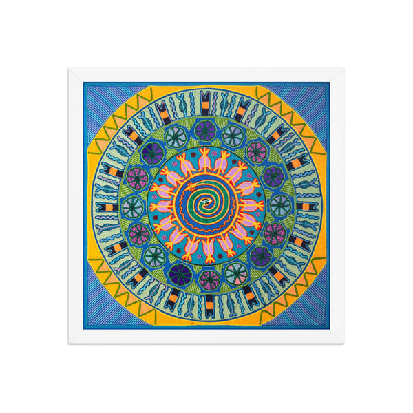 Huichol Yarn Painting Print • L - 155 - Huichol Arts