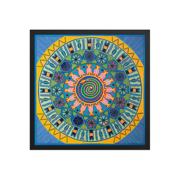 Huichol Yarn Painting Print • L - 155 - Huichol Arts