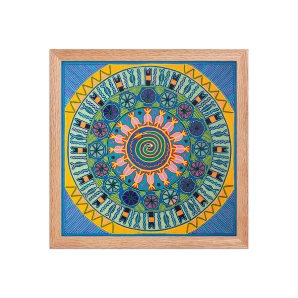 Huichol Yarn Painting Print • L - 155 - Huichol Arts