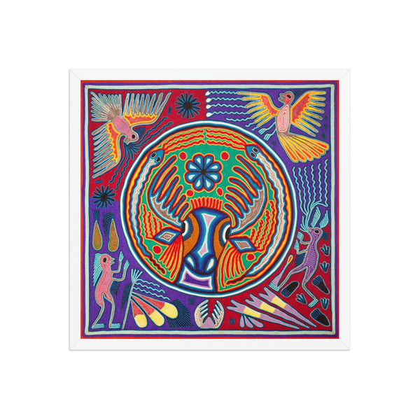 Huichol Yarn Painting Print • L - 156 - Huichol Arts