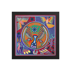 Huichol Yarn Painting Print • L - 156 - Huichol Arts