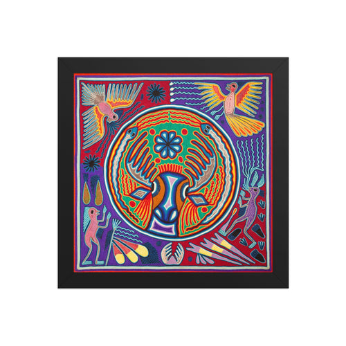 Huichol Yarn Painting Print • L - 156 - Huichol Arts