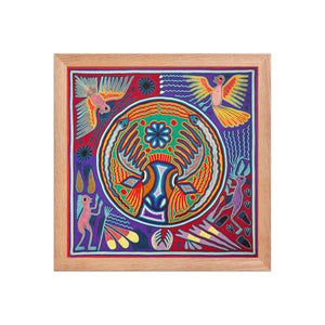 Huichol Yarn Painting Print • L - 156 - Huichol Arts