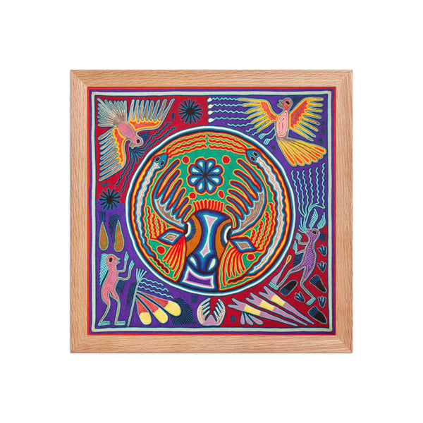 Huichol Yarn Painting Print • L - 156 - Huichol Arts