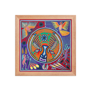 Huichol Yarn Painting Print • L - 156 - Huichol Arts