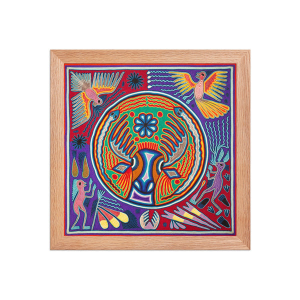 Huichol Yarn Painting Print • L - 156 - Huichol Arts