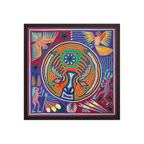 Huichol Yarn Painting Print • L - 156 - Huichol Arts